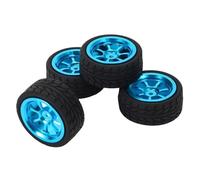 Neumáticos de Coche RC Compatible con WlToys A949 A959 A969 A979 K929 A959-B A969-B A979-B K929-B 1/18 RC Accesorios para Coche Ruedas 4 Uds Llantas Y Neumáticos De Aleación