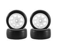 Neumáticos de Coche RC para 3Racing para Sakura M4 M5 para MST para Tamiya 1/10 1/12 RC Drift Car 4 Uds Neumáticos De 58Mm Rueda Hexagonal 12Mm con Inserto Esponja