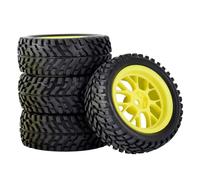 Neumáticos de Coche RC para Trxs para HSP para Tamiya para HPI para Kyosho 1/10 RC Car On Road Wheels Drift Rims 75mm RC Neumáticos para On-Road(White)