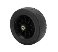 Neumáticos de goma para carrito de playa, ruedas de repuesto para carretilla de mano con capacidad de carga de 200 kg, 195 x 70 mm, eje de rueda de 8 mm