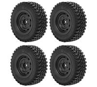 Neumáticos de goma RC 4pcs Piezas de actualización de neumáticos de goma de plástico de plástico profesional para MN86 RC CAR 30 mm espesor de 80 mm de diámetro Resistente con una