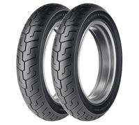NEUMÁTICOS DE PAREJA DUNLOP 100/90-19 51V + 160/70-17 73V K591 H.D.