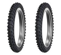 NEUMÁTICOS DE PAREJA DUNLOP 80/100-21 51M + 90/100-14 49M GEOMAX MX34