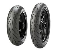 NEUMÁTICOS DE PAREJA PIRELLI 100/80-17 52S + 80/90-17 44S DIABLO ROSSO SPORT