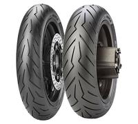 NEUMÁTICOS DE PAREJA PIRELLI 100/90-10 56J + 130/70-12 62P DIABLO ROSSO SCOOTER