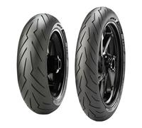 NEUMÁTICOS DE PAREJA PIRELLI 120/70-17 58S + 70/90-17 38S DIABLO ROSSO SPORT
