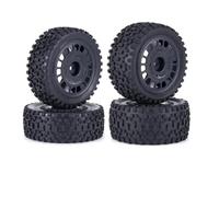 neumáticos de RC para Wltoys 104001 para Tamiya para TT-02B 1/10 RC para Neumáticos para Rally para para Buggy Pegamento De Montaje Plástico Pieza(Black)