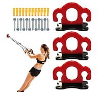 Neumáticos de resistencia montaje en pared, ganchos de banda de resistencia,Equipo de entrenamiento de montaje en pared - Juego de 3 soportes para cinturón de entrenamiento para ejercicio