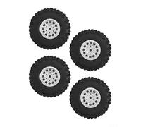 Neumáticos de rueda 4 piezas con par extendido para Traxxas para TRX4M RC Crawler Car para Defender 118 y modelos a escala 1/18 diseñados para terrenos desafiantes (rojo A)