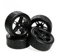 Neumáticos Deriva Plástico Duro 65mm 4Uds 12mm Hex para HSP 1/10 RC Juguete
