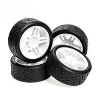 Neumáticos Deriva Plástico Duro 65mm 4Uds 12mm Hex para HSP 1/10 RC Juguete