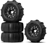 Neumáticos RC Compatible con Axial para Redcat para RC Car 1/10 Neumáticos Snow Desert Tire 12/14/17mm Hex Truck Tires RC Ruedas Y Neumáticos Accesorio
