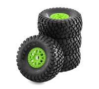 Neumáticos RC Compatible con HSP para TRAXXAS para FS para Atom para ARRMA para Mojave YK4072 DF7 1/8 1/7 Camión RC Short Course con Neumáticos Y Ruedas Todoterreno(Green)