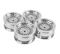 Neumáticos RC Compatible con Tamiya para HSP para HPI 94123/122 4 Piezas Flat Run Drift Piezas Llantas Ruedas Neumáticos para Cubo 1/10 RC Coche Piezas Cubo Rueda
