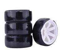 Neumáticos RC Compatible con Traxxas para D4 para HSP para HPI para Tamiya 4PCS 1/10 RC Drift On-Road Wheel Hard Pattern Tire Drifting RC Car Accesorios(Color2)