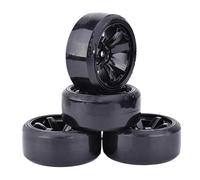 Neumáticos RC Compatible con Traxxas para D4 para HSP para HPI para Tamiya 4PCS 1/10 RC Drift On-Road Wheel Hard Pattern Tire Drifting RC Car Accesorios(Color6)