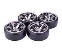 Neumáticos RC Compatible con Traxxas para D4 para HSP para HPI para Tamiya 4PCS 1/10 RC Drift On-Road Wheel Hard Pattern Tire Drifting RC Car Accesorios(Color3)