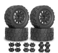 Neumáticos RC Compatible con Traxxas para Slash 4X4 para Arrma para Rock para Granite Vortek para Axial para Losi para Redcat 3S Neumáticos Y Ruedas para Camión RC 1/10
