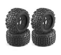 Neumáticos RC Compatible con TRAXXAS para Trineo para E-revo para ARRMA para Kraton para Outcast 4Pc 1/8 1/10 RC Coche Camión Neumático con Rueda Hexagonal