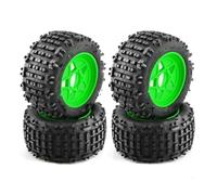 Neumáticos RC Compatible con TRAXXAS para Trineo para E-revo para ARRMA para Kraton para Outcast 4Pc 1/8 1/10 RC Coche Camión Neumático con Rueda Hexagonal