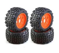 Neumáticos RC Compatible con TRAXXAS para Trineo para E-revo para ARRMA para Kraton para Outcast 4Pc 1/8 1/10 RC Coche Camión Neumático con Rueda Hexagonal