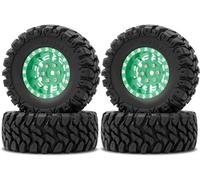 Neumáticos RC Compatible con TRX4M para SCX24 FCX24 AX24 1/24 1/18 Coche Trepador De Control Remoto 1,2 Pulgadas Llantas De Rueda Compensadas Negativas De 7mm Neumáticos RC(Color3)