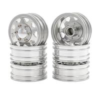 Neumáticos RC para Tamiya 1/14 RC Camión Volquete Coche 1 Par Aleación De Aluminio Delantero Trasero CNC Ruedas Metal Llanta Accesorios