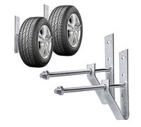 Neumáticos Soporte de pared Juego de 2 unidades, incluye tornillos y tacos