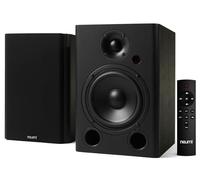 NEUMI BS5P-ARC - Altavoces de estantería alimentados de 75 W, Bluetooth, HDMI, USB, óptico, coaxial, Control Remoto, woofer de 5 Pulgadas, Tweeter de 1 Pulgada, Madera Oscura, 1 par
