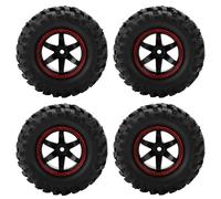 Neumticos de 4 Piezas RC Model Rubber Tires Outer Diameter: 90 100mm 96 Mm Neumticos de Goma para Coche RC Neumticos Antideslizantes con Hubs Llantas 90mm RC Roues et pneus