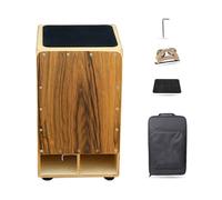NeuneL Cajon Bass Design Caja de madera maciza Tambor de mano opcional multicolor for principiantes y profesionales Incluye bolsa de almacenamiento original Cojín del asiento Llave de afinación y camp