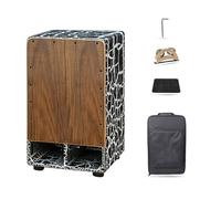 NeuneL Cajon Bass Design Caja de madera maciza Tambor de mano opcional multicolor for principiantes y profesionales Incluye bolsa de almacenamiento original Cojín del asiento Llave de afinación y camp
