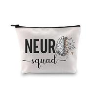 Neuro Squad Gift Neuro Nurse Gift Neuro Team Rn Gift Neurología Cirugía Enfermería Escuela de Enfermería Bolsa de maquillaje con cremallera, Neuro Squad Eu, Bolsa de cosméticos con impresión