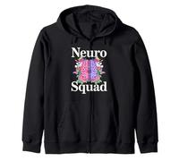 Neuro Squad Neurología Cerebro Floral Neurología Equipo de Enfermeras Sudadera con Capucha
