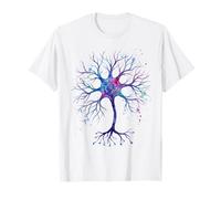 Neurobiología Neurona Acuarela Celular Ciencia del Cerebro Camiseta