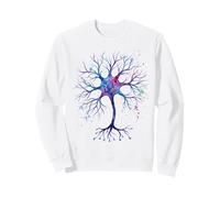 Neurobiología Neurona Acuarela Celular Ciencia del Cerebro Sudadera