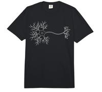 Neurobiología Neurona Línea Celular Arte Cerebro Ciencia Minimal Comfort Colors Adult Heavyweight T-Shirt