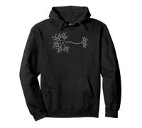Neurobiología Neurona Línea Celular Arte Cerebro Ciencia Minimal Sudadera con Capucha