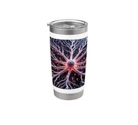 Neurociencia - Microscopía de astrocitos Sistema Nervioso Central Vaso térmico de acero inoxidable de doble pared