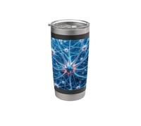 Neurociencia - Microscopía de astrocitos Sistema Nervioso Central Vaso térmico de acero inoxidable de doble pared