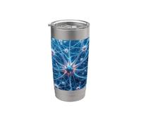 Neurociencia - Microscopía de astrocitos Sistema Nervioso Central Vaso térmico de acero inoxidable de doble pared