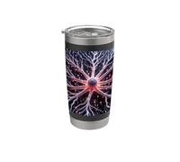 Neurociencia - Microscopía de astrocitos Sistema Nervioso Central Vaso térmico de acero inoxidable de doble pared