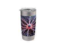 Neurociencia - Microscopía de astrocitos Sistema Nervioso Central Vaso térmico de acero inoxidable de doble pared