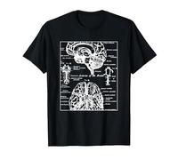 Neurociencia Regalos Arterias del Cerebro Humano Camiseta, Hombre, Negro, 4XL