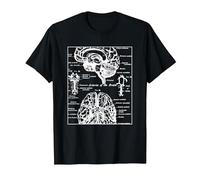 Neurociencia Regalos Arterias del Cerebro Humano Camiseta, Hombre, Negro, M