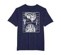 Neurociencia Regalos Arterias del Cerebro Humano Camiseta, Hombre Tallas Grandes, Azul Marino, 4X Alto