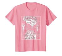 Neurociencia Regalos Arterias del Cerebro Humano Camiseta, Niños, Rosado, 12 años