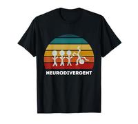 Neurodivergent | ADHD Camiseta TDAH Unisex-Adultos Negro Talla S Manga Larga