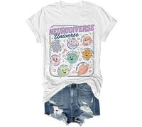 Neurodiverse Universe - Camisa para mujer, educación especial, para maestras, concienciación sobre el autismo, neurodiversidad, blanco, S