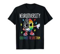 Neurodiversidad Cerebro Autismo Conciencia TEA TDAH Hombres Mujeres Niños Camiseta